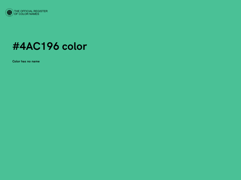 #4AC196 color image