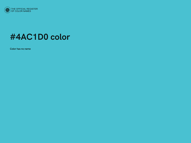 #4AC1D0 color image