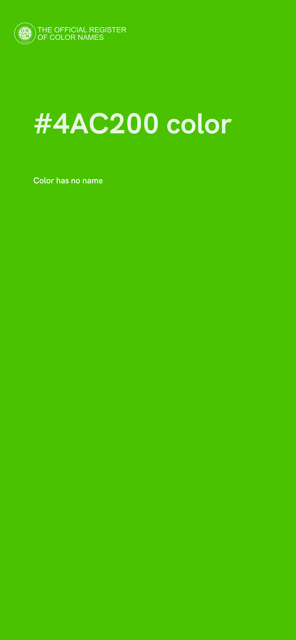 #4AC200 color image