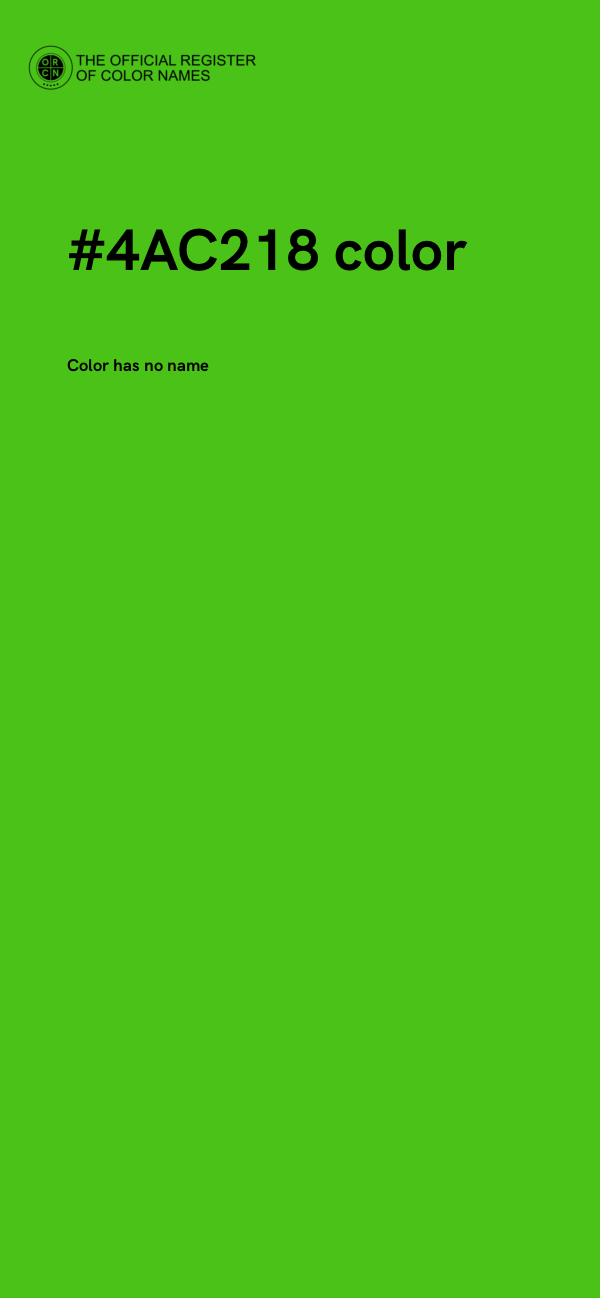 #4AC218 color image