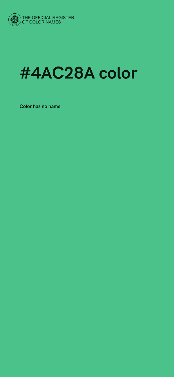 #4AC28A color image