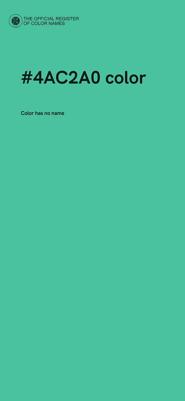 #4AC2A0 color image