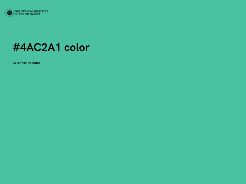 #4AC2A1 color image