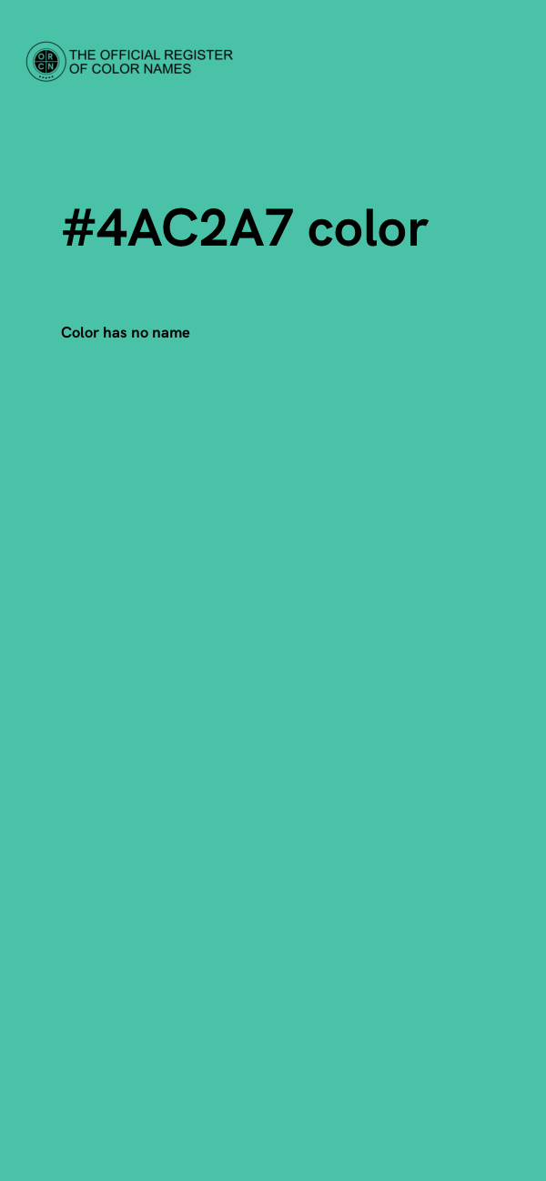 #4AC2A7 color image