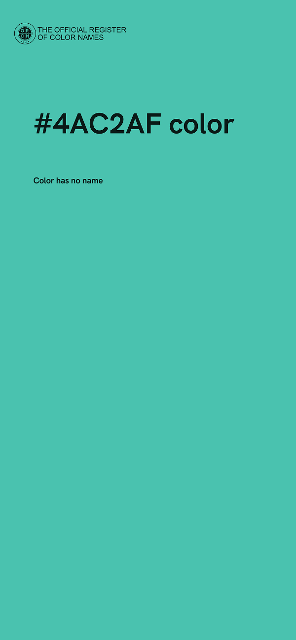 #4AC2AF color image