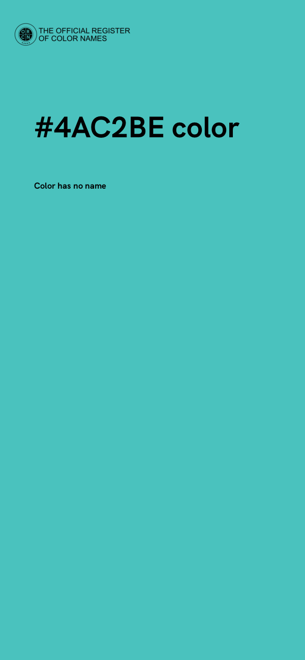 #4AC2BE color image