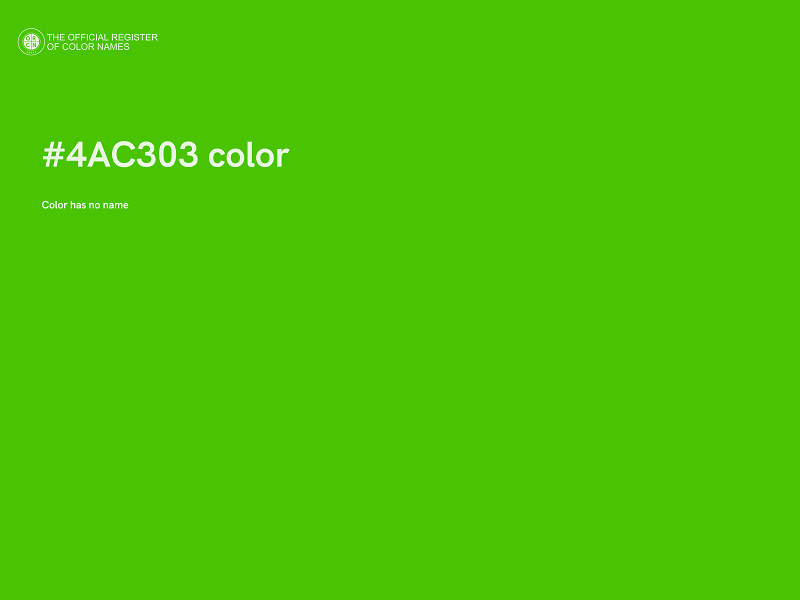 #4AC303 color image