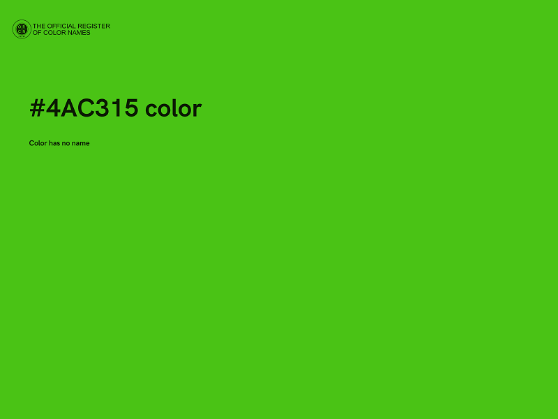 #4AC315 color image