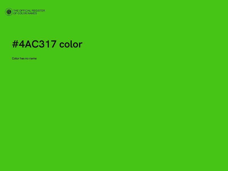 #4AC317 color image