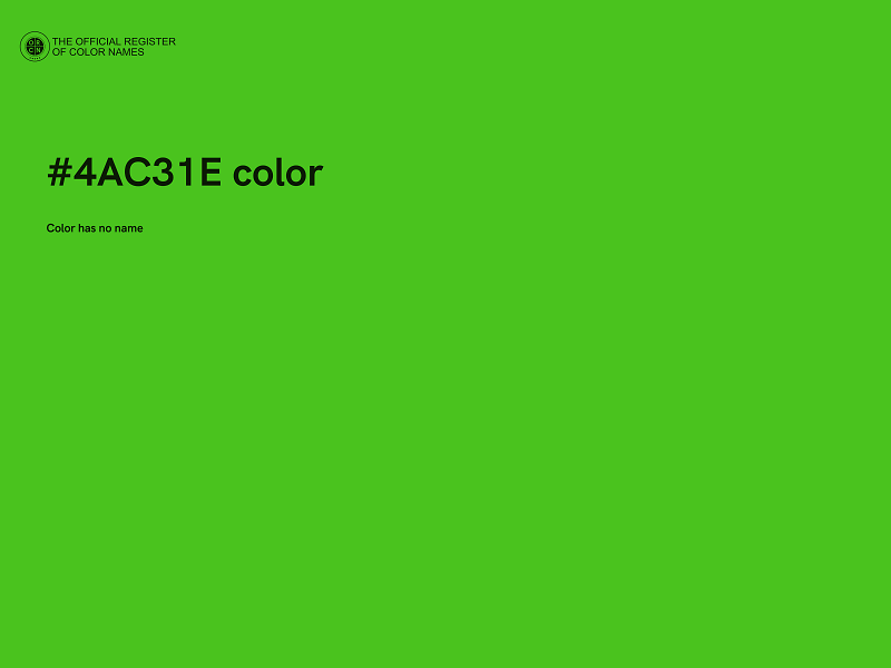 #4AC31E color image
