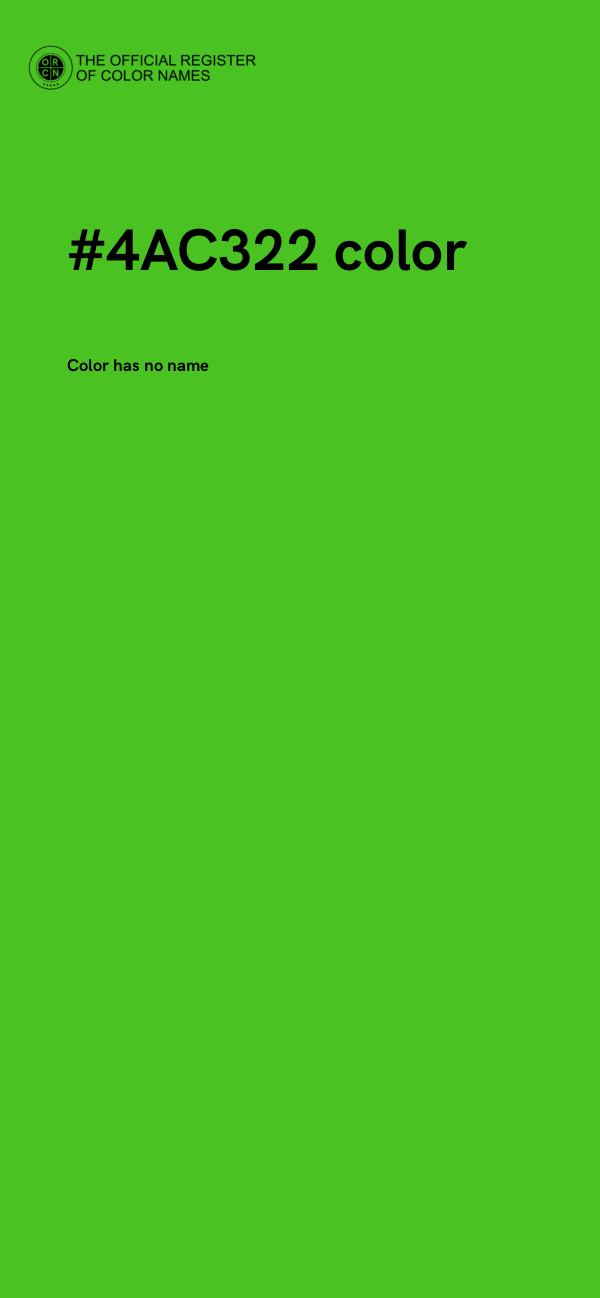 #4AC322 color image