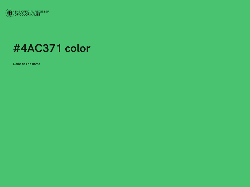 #4AC371 color image