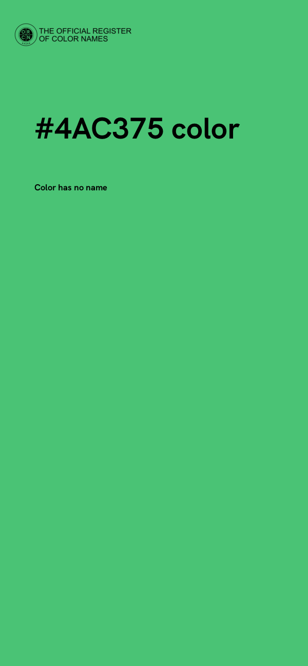 #4AC375 color image