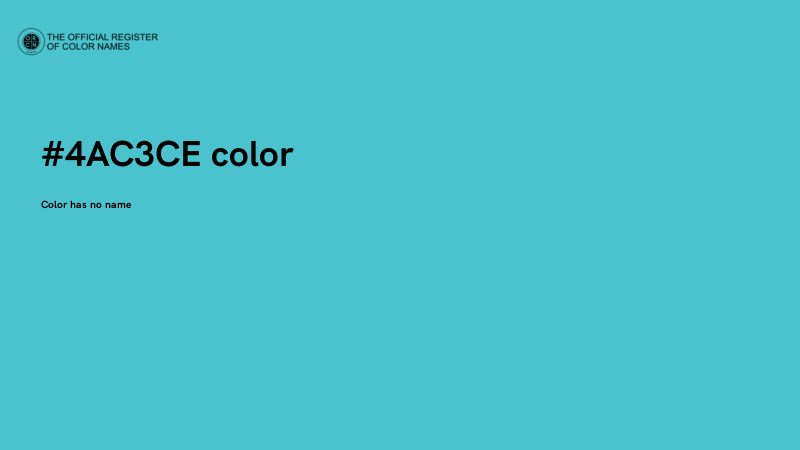 #4AC3CE color image