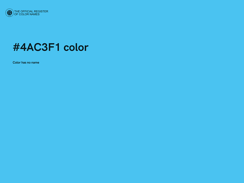 #4AC3F1 color image