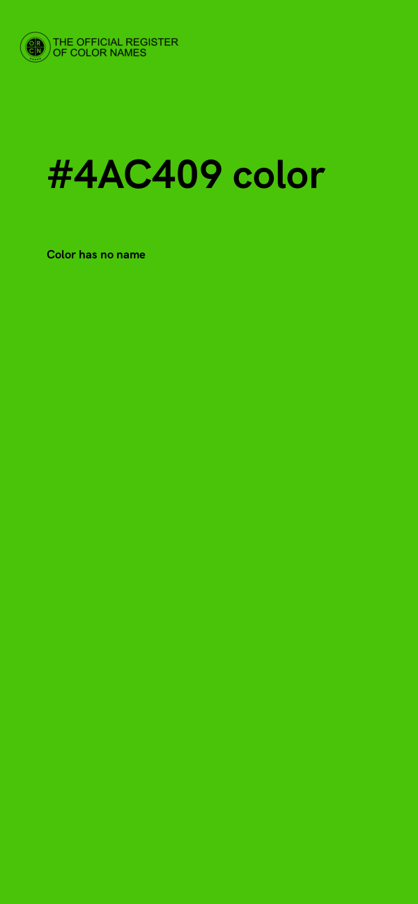 #4AC409 color image