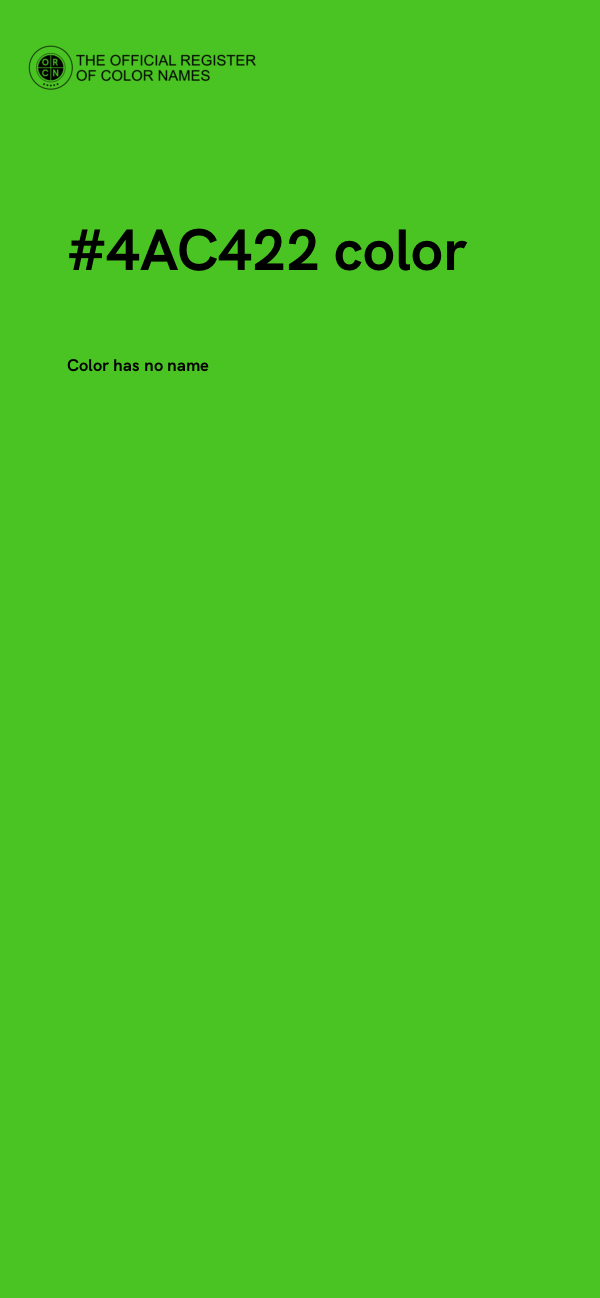 #4AC422 color image