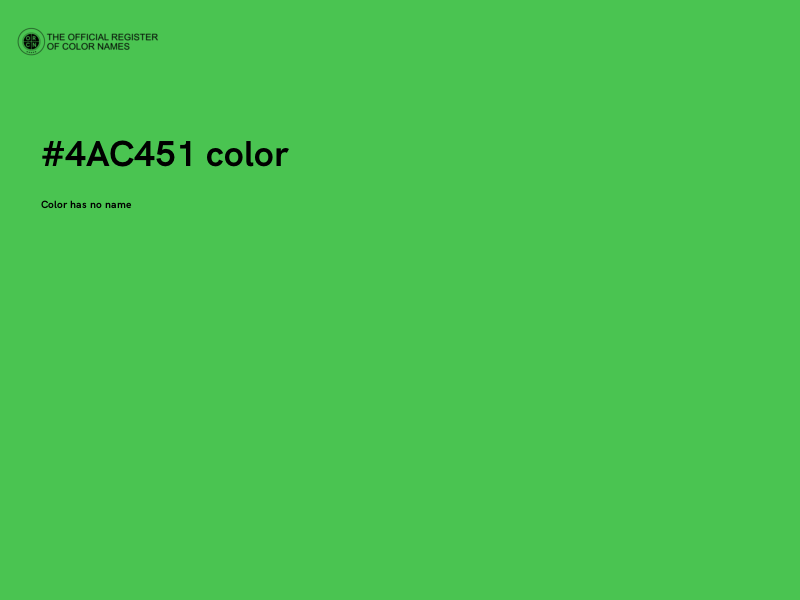 #4AC451 color image