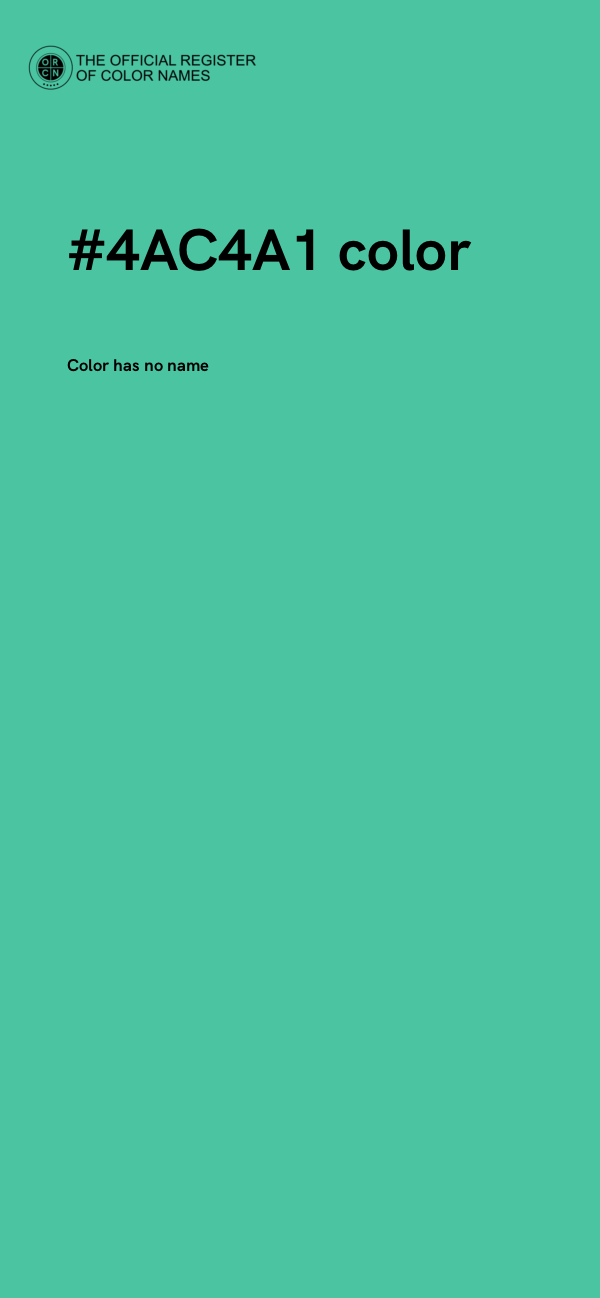 #4AC4A1 color image