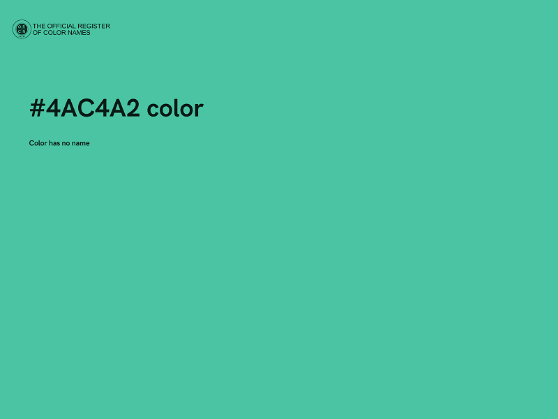 #4AC4A2 color image