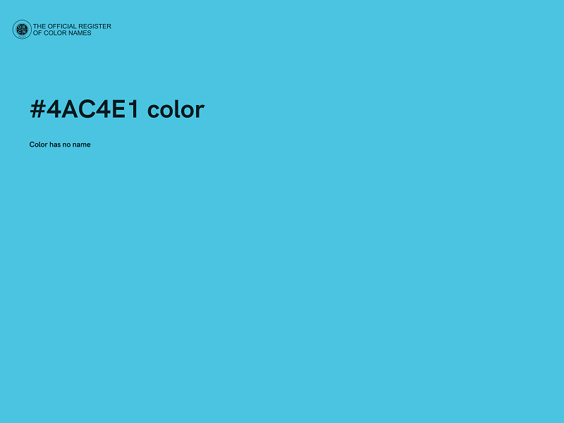 #4AC4E1 color image