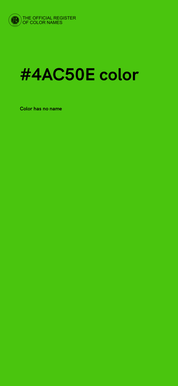 #4AC50E color image