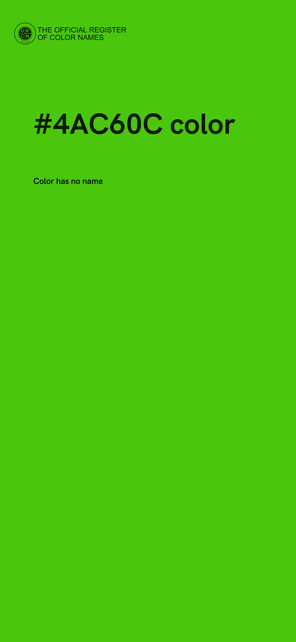 #4AC60C color image