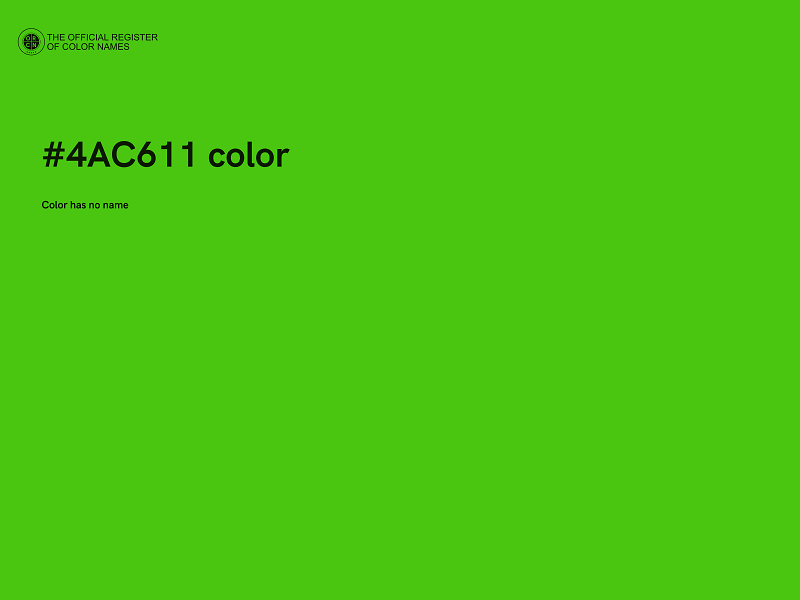 #4AC611 color image