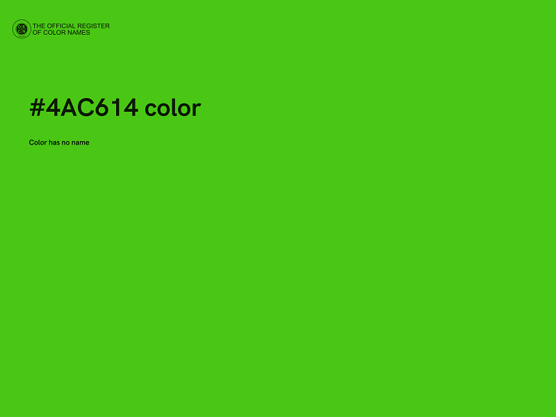 #4AC614 color image