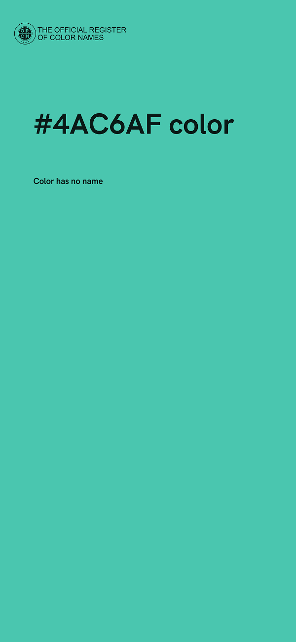 #4AC6AF color image