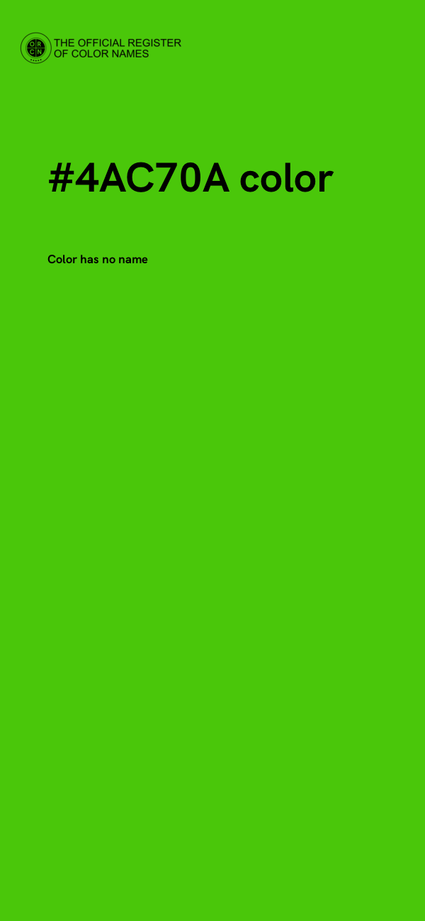 #4AC70A color image