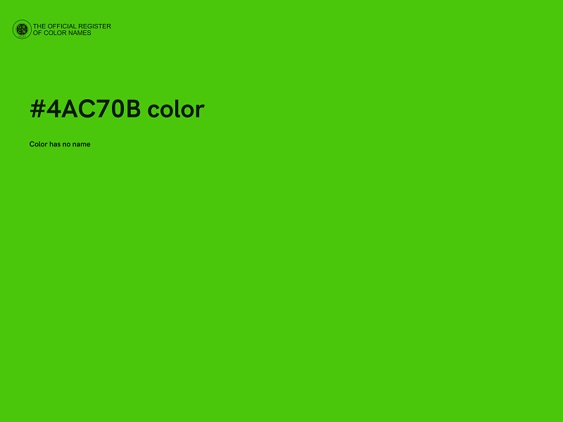 #4AC70B color image