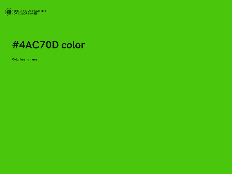 #4AC70D color image