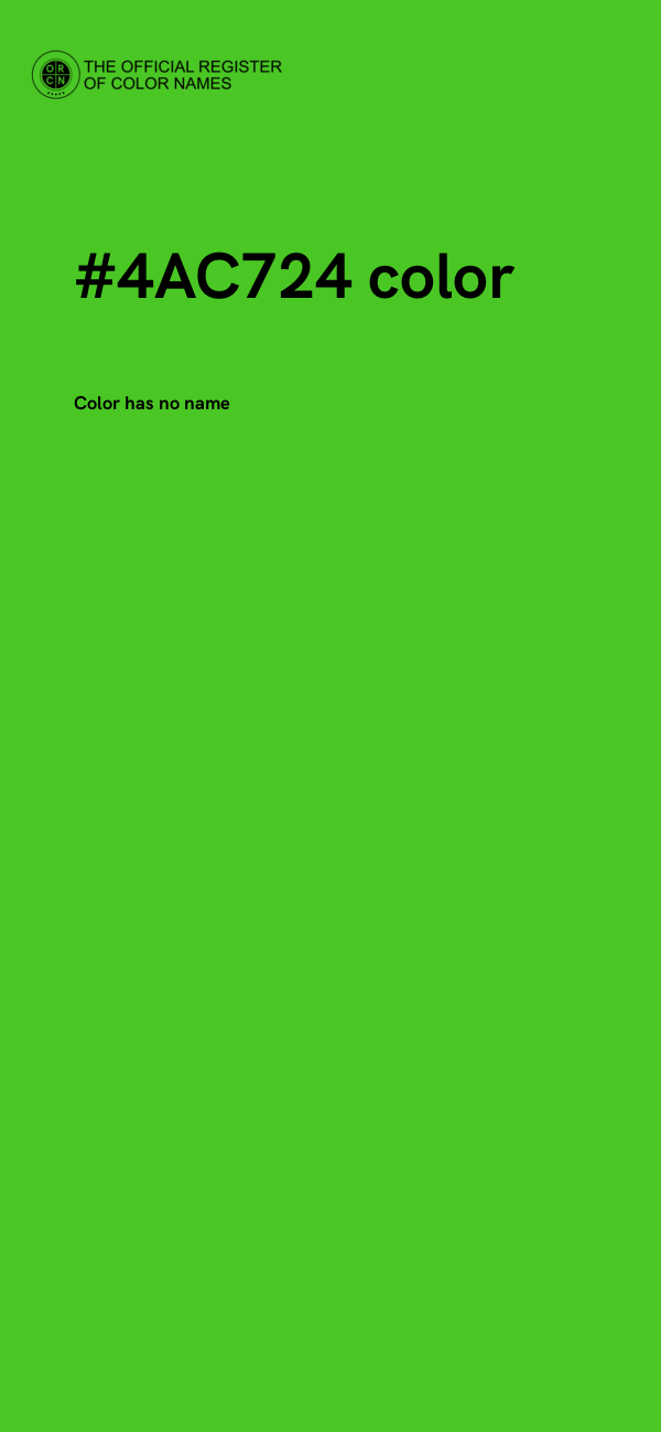 #4AC724 color image