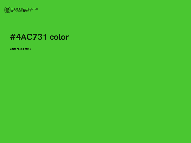 #4AC731 color image