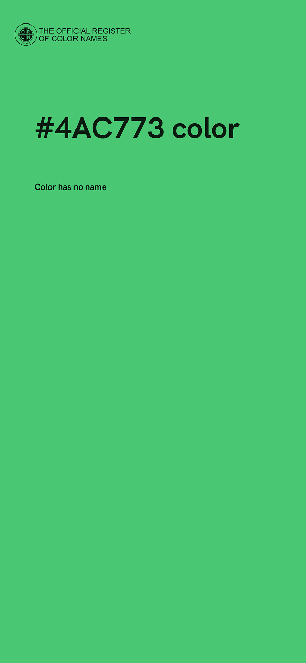 #4AC773 color image