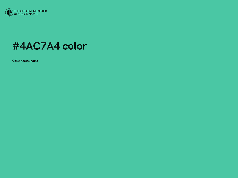 #4AC7A4 color image