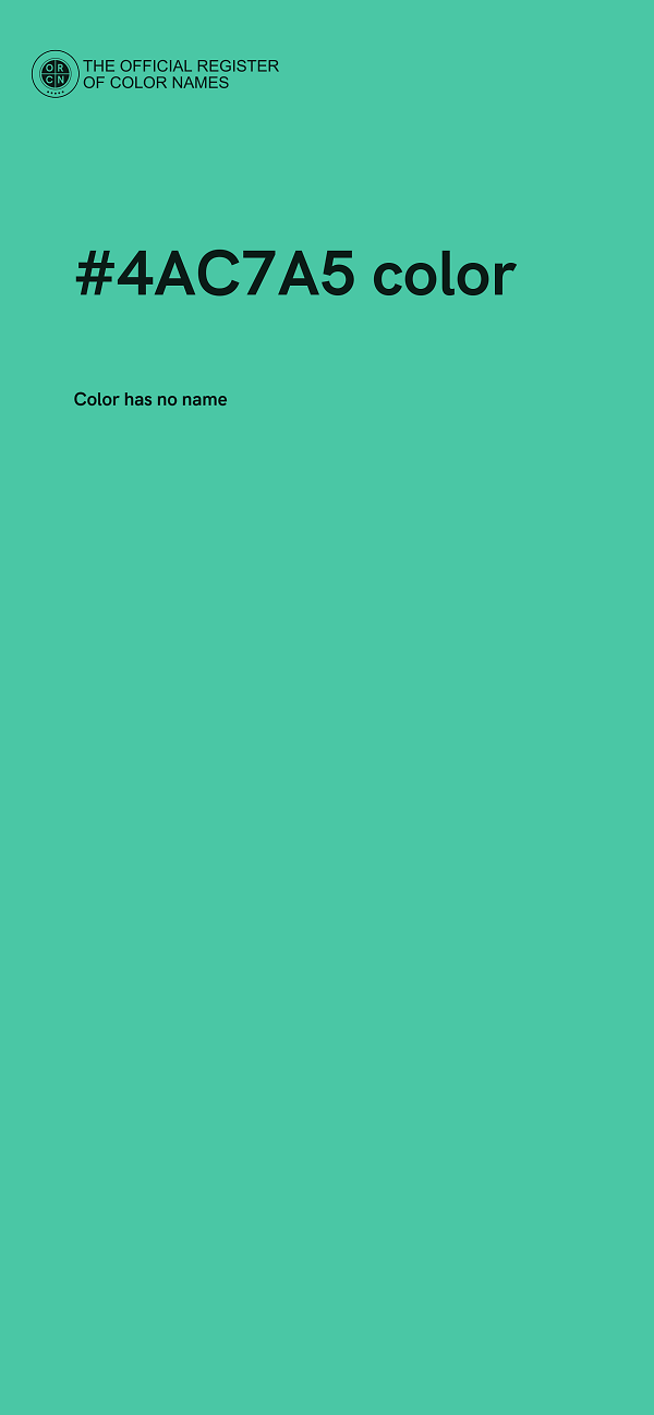 #4AC7A5 color image