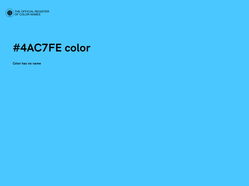 #4AC7FE color image