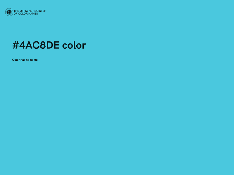 #4AC8DE color image