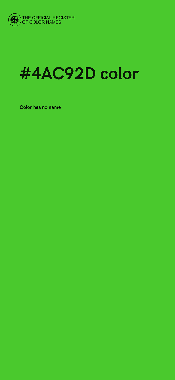 #4AC92D color image