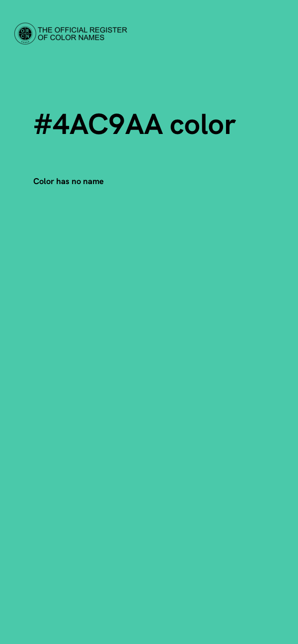 #4AC9AA color image