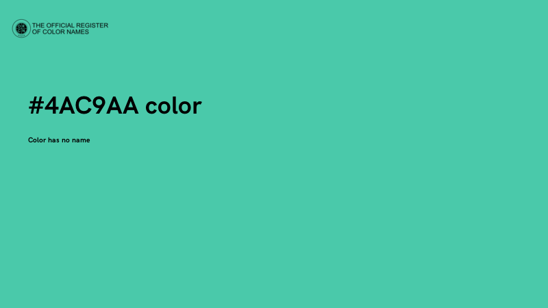 #4AC9AA color image