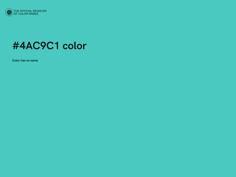 #4AC9C1 color image