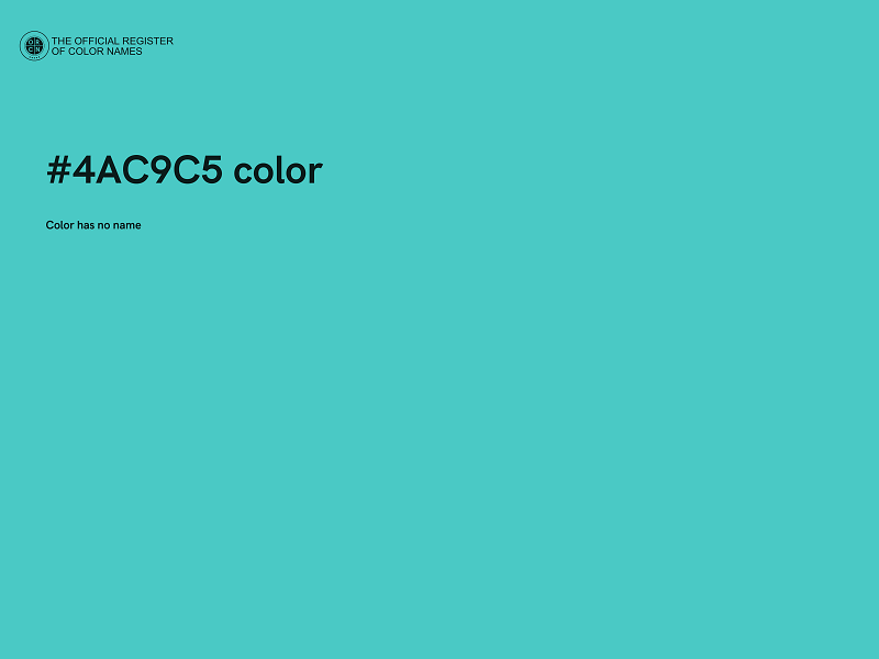 #4AC9C5 color image