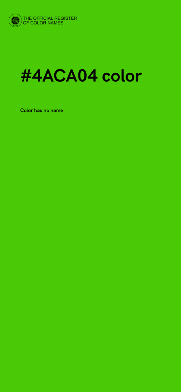 #4ACA04 color image
