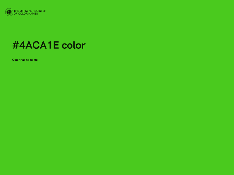 #4ACA1E color image