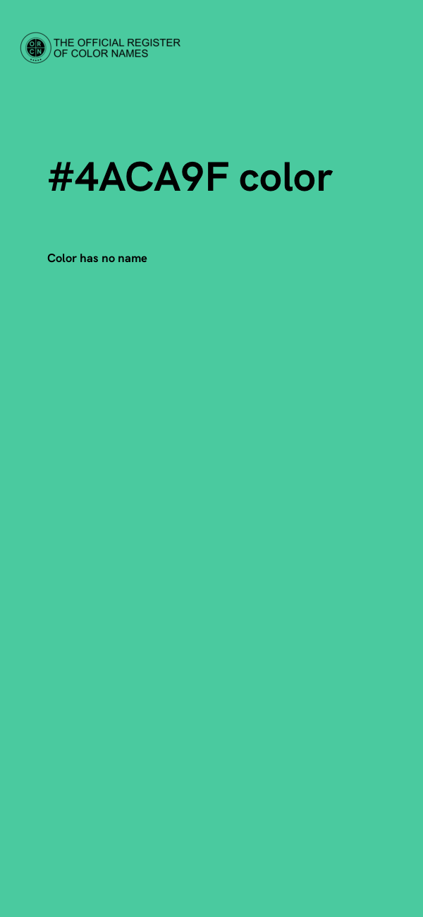 #4ACA9F color image