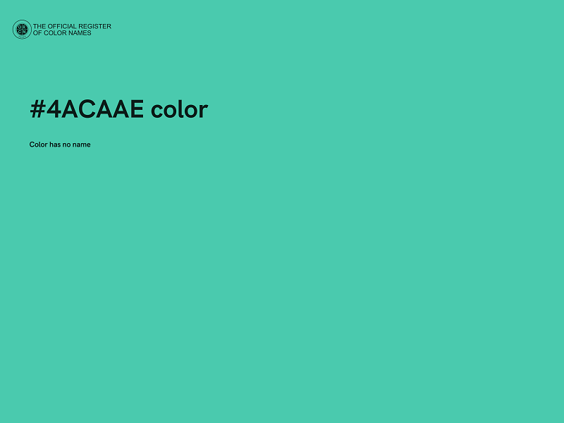 #4ACAAE color image