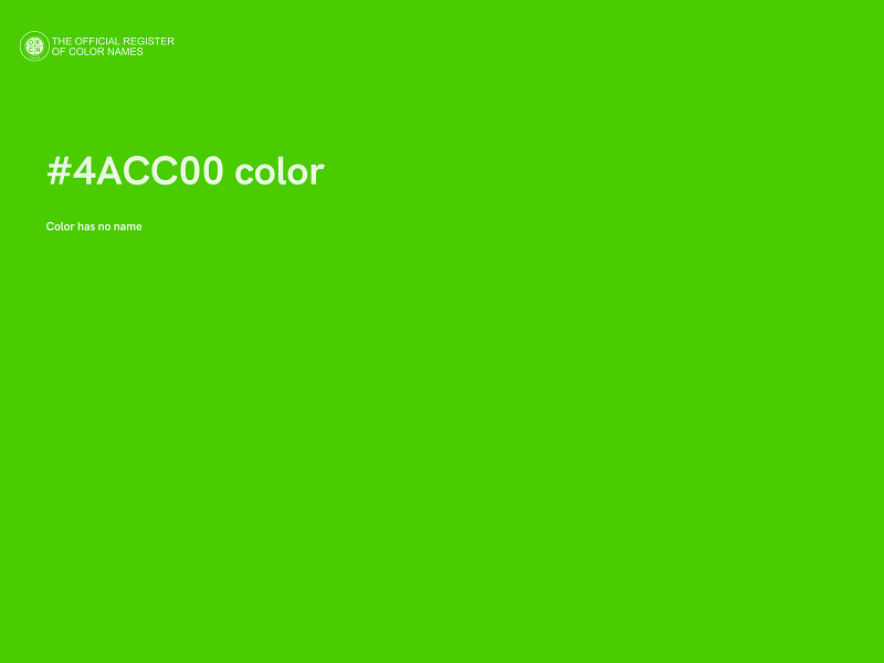 #4ACC00 color image